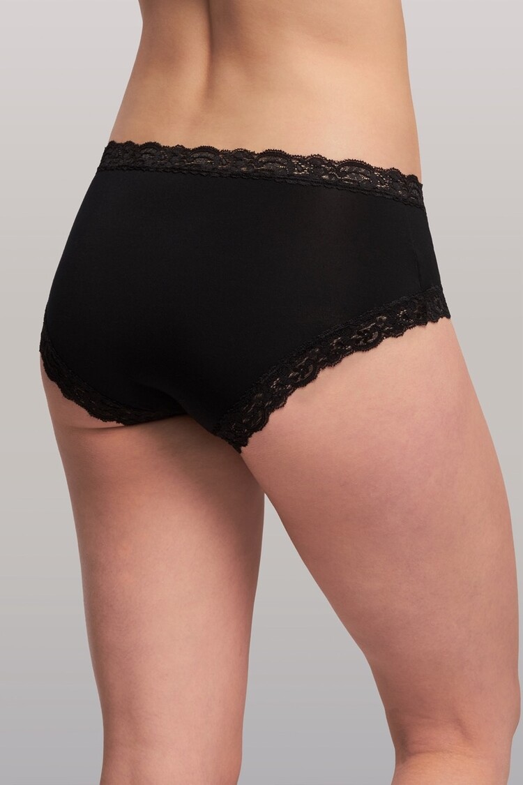Fleur't Iconic High Waist Boyshort Panty - Black