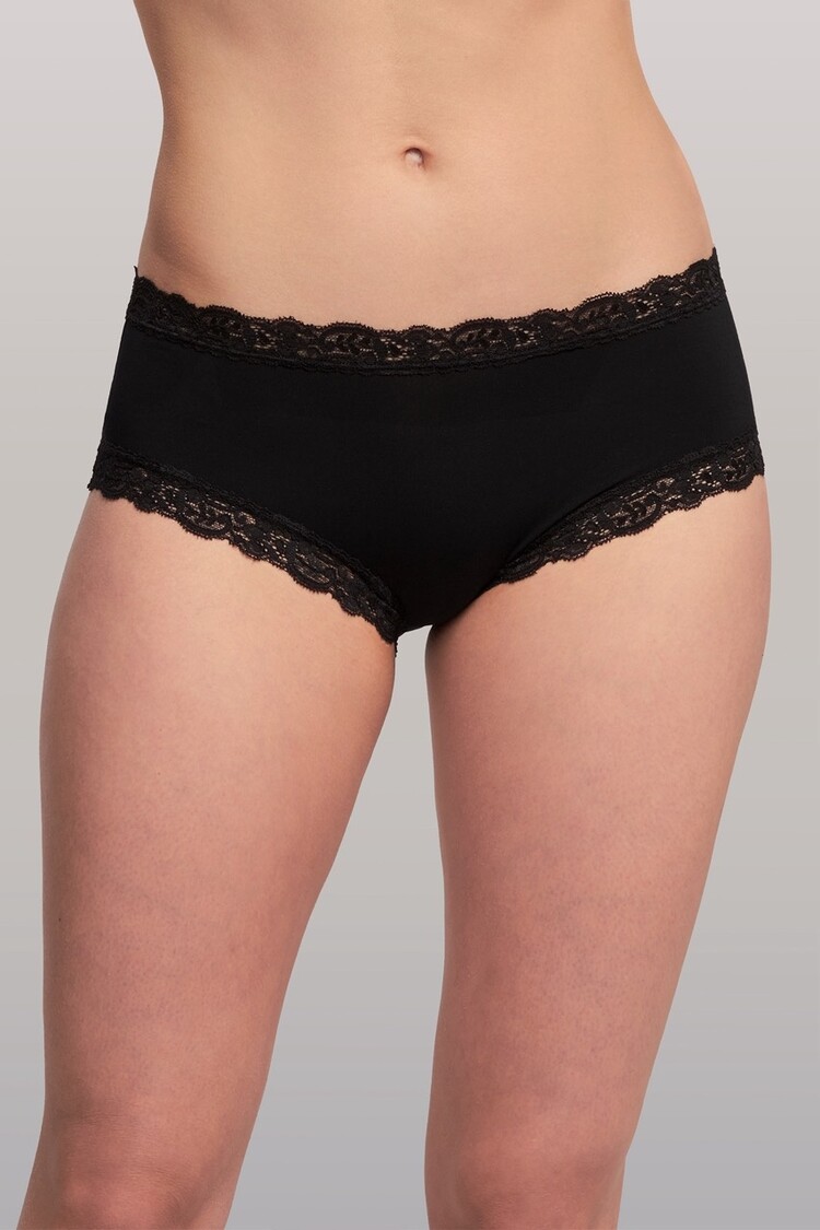 Fleur't Iconic High Waist Boyshort Panty - Black