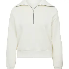 Spanx AirEssentials Half-Zip Sweatshirt - Powder