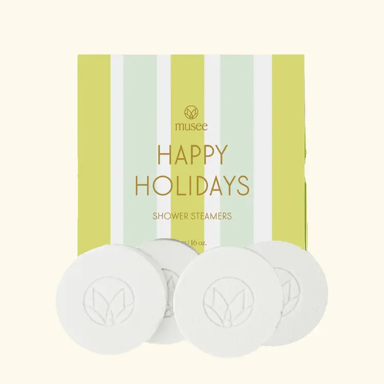 Musee Happy Holidays Shower Steamers - Vanilla & Cashmere