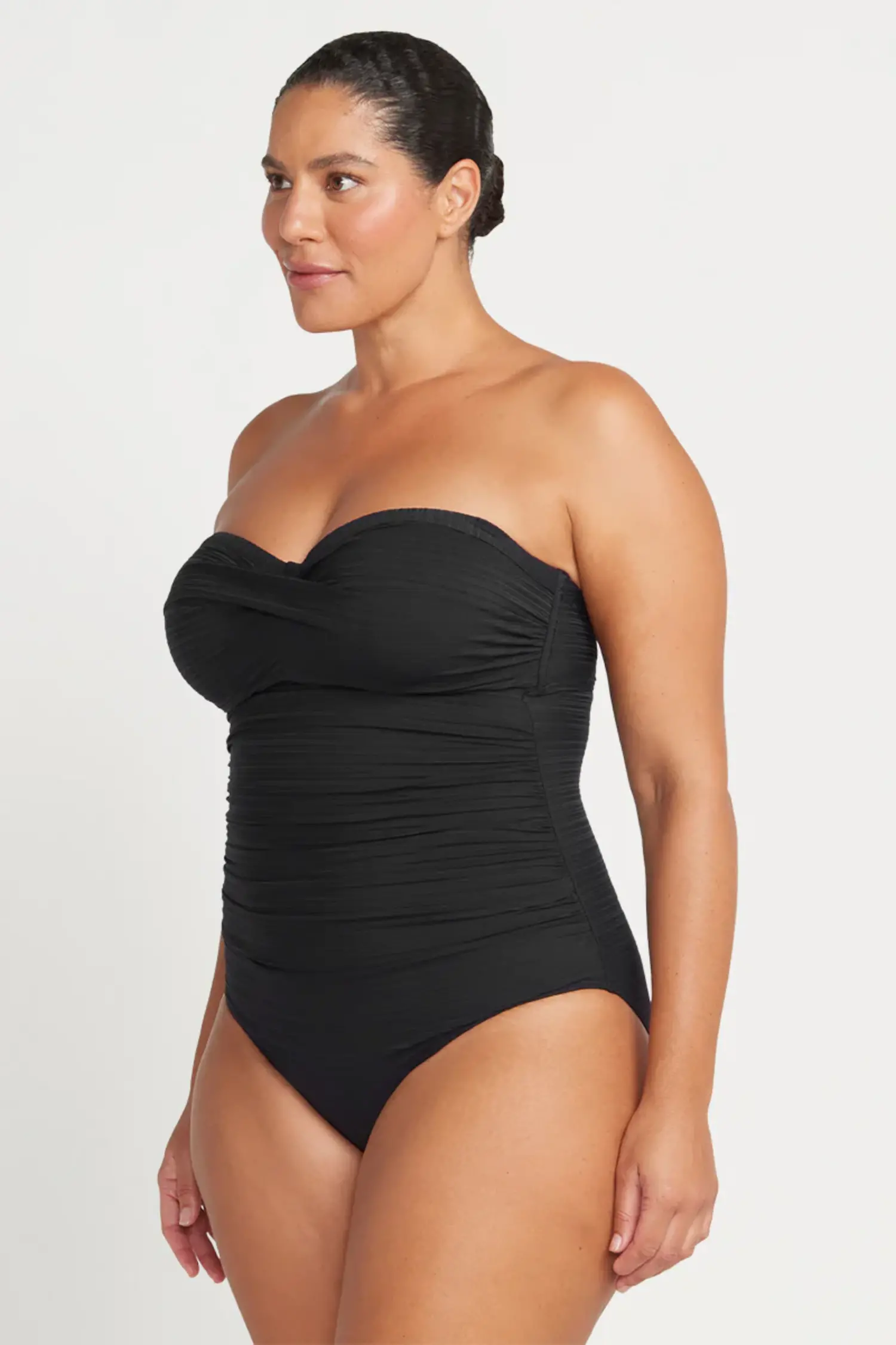ワンピース Eaphi 2way bustier knit one piece black eaphi 2way bustier knit one piece