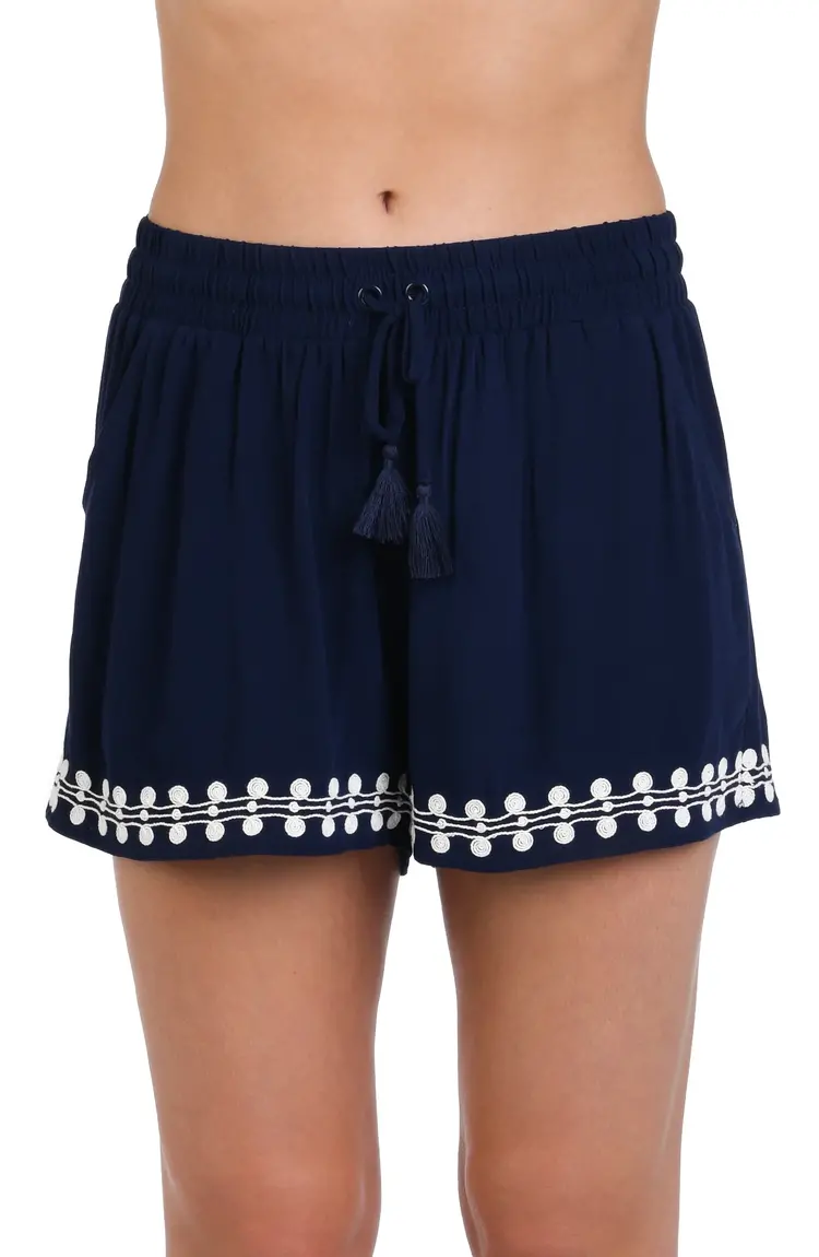 La Blanca Sea Scallops Beach Shorts - Indigo