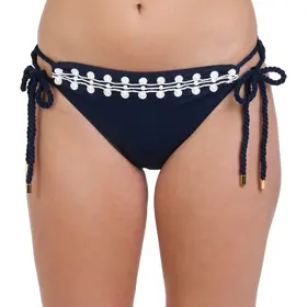 La Blanca Sea Scallops Hipster Bikini Bottom - Indigo