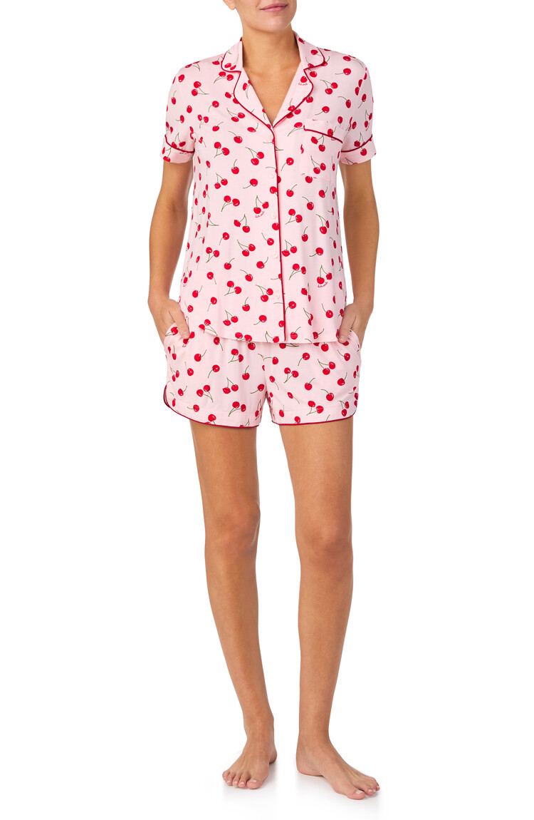 Kate Spade Modal Jersey S/S Short PJ Set - Cherries