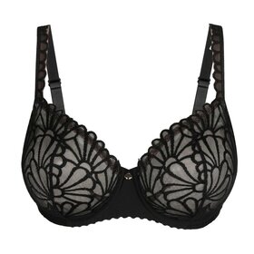 Prima Donna Gallipoli Vert Seam Balc Bra - Black