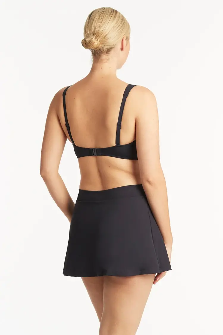 Sea Level Eco Essentials Swim Skirt - Black