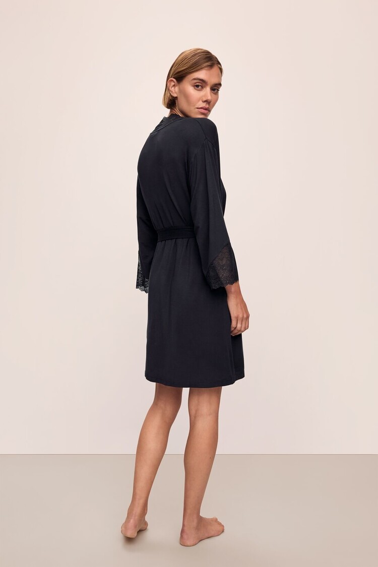 Eberjey Lara Robe - Black