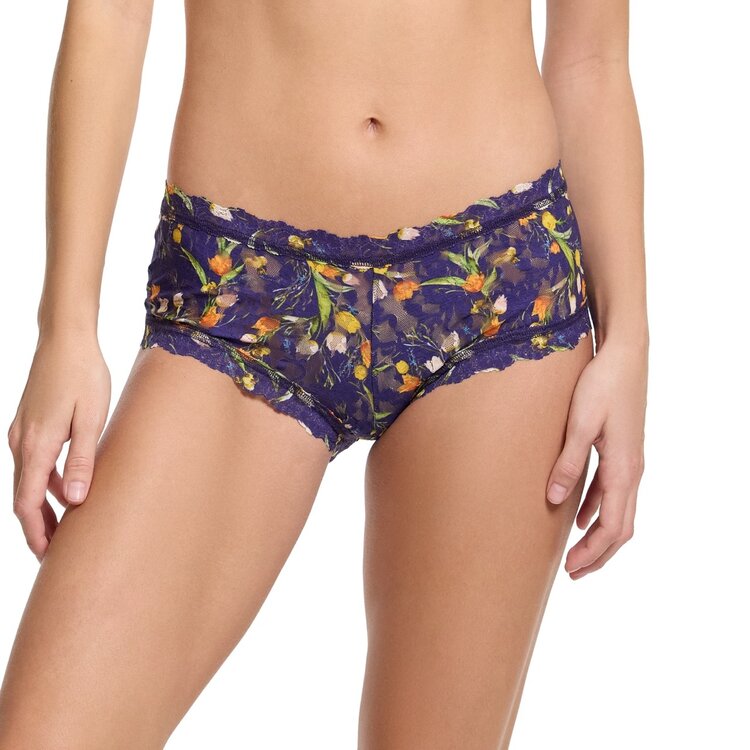 Hanky Panky Signature Lace Boyshort - Central Park Navy (CEPN)