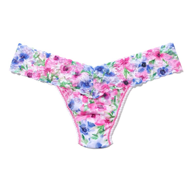 Hanky Panky Printed Low Rise Thong Panty - Paint Pour
