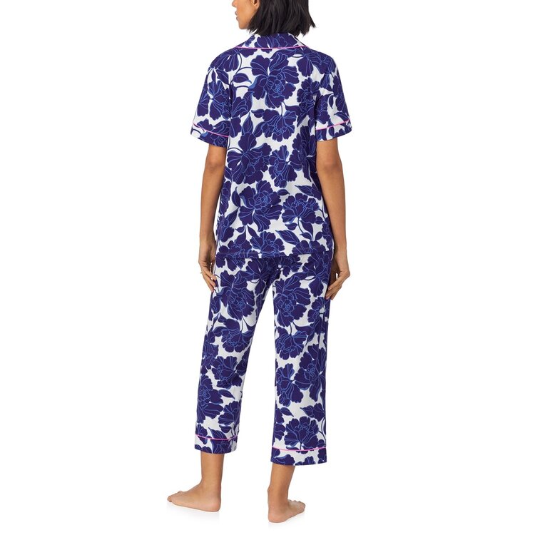 Bed Head Short Sleeve Cropped PJ Set - Isabella Floral (1227B)