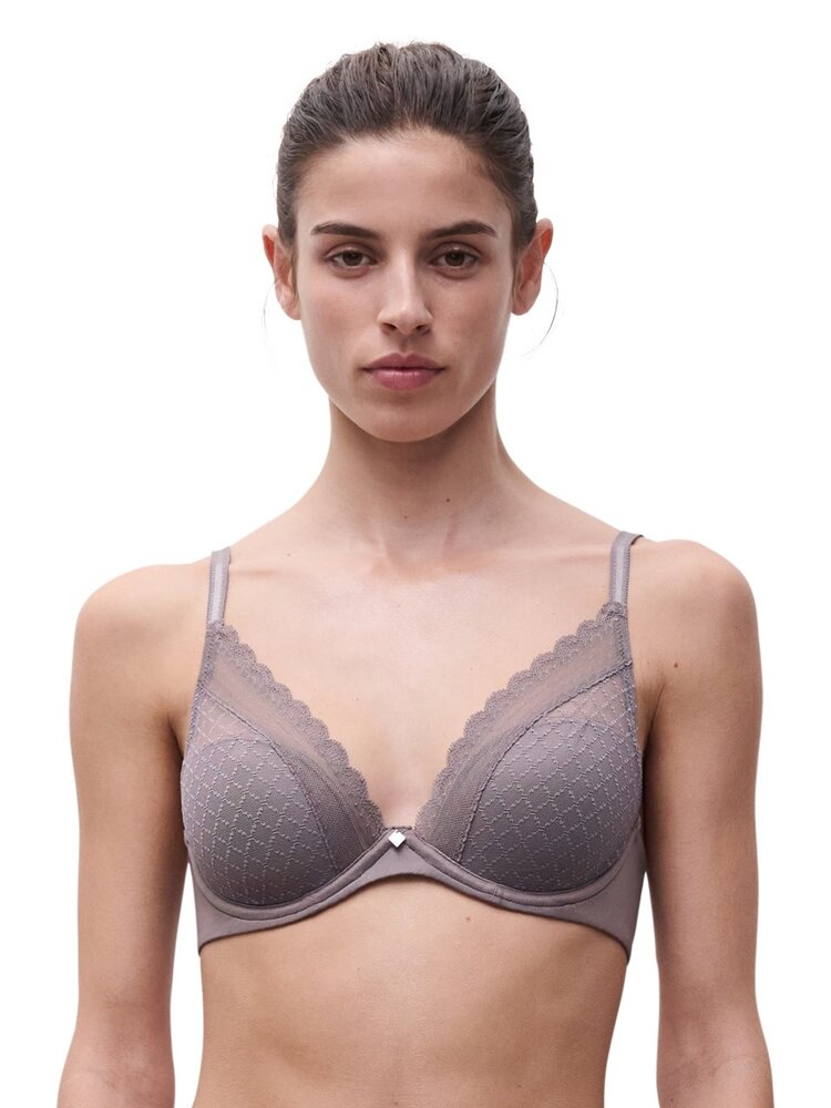 Chantelle Norah Chic Plunge T-Shirt Bra - Bronzed Taupe (0OV)