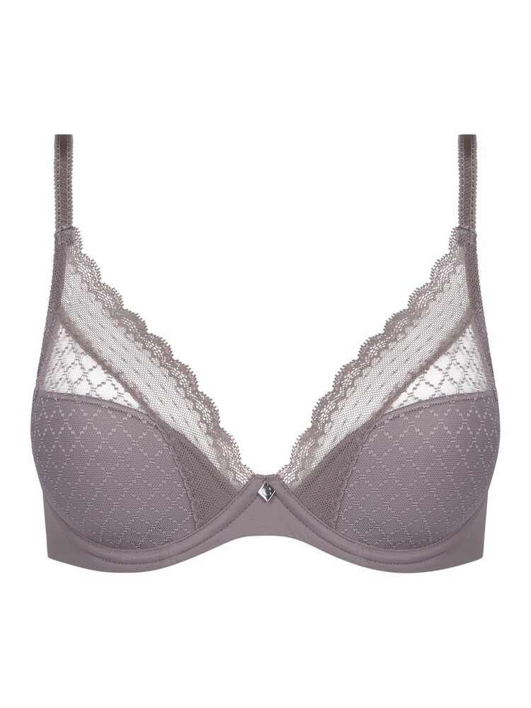 Chantelle Norah Chic Plunge T-Shirt Bra - Bronzed Taupe (0OV)