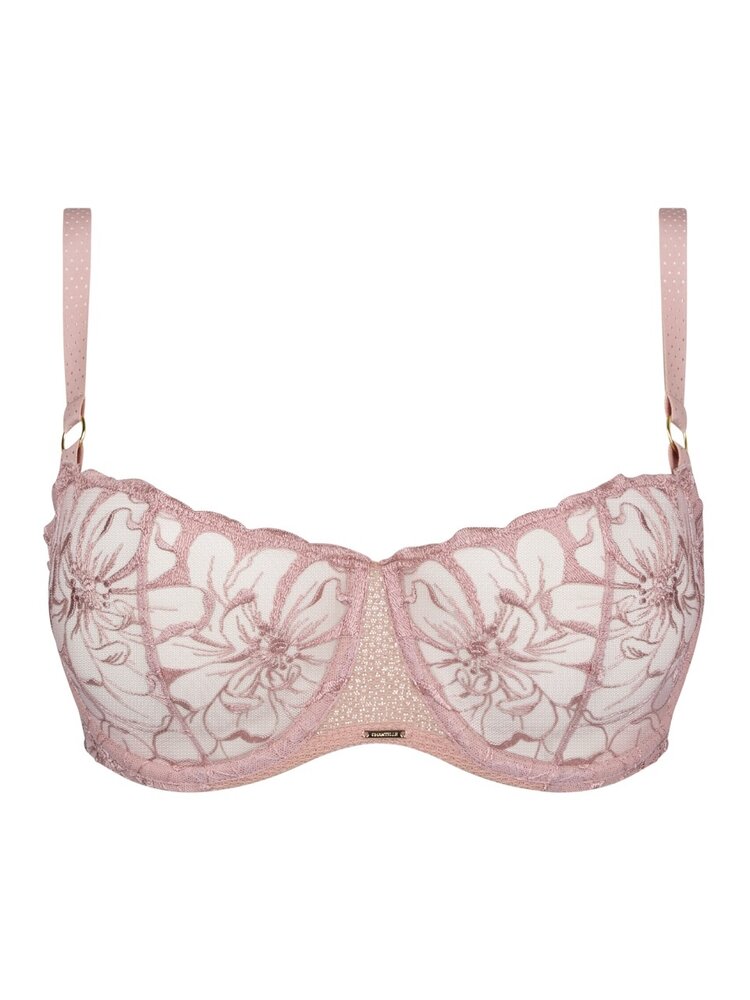 Chantelle Fleurs Demi Bra - Rose Authentique (0VF)