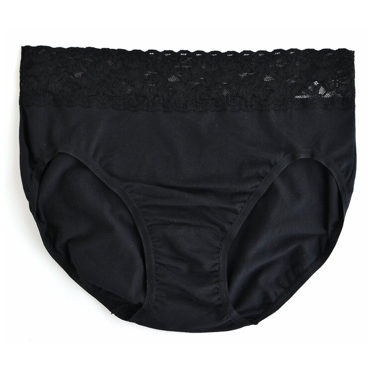 Hanky Panky Cotton French Brief - Black
