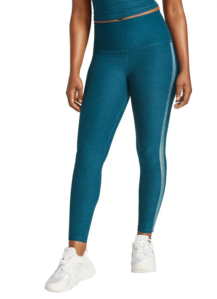 Beyond Yoga Shine On Midi Legging - Blue Gem
