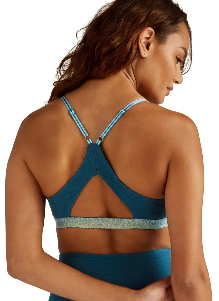 Beyond Yoga SD Shine On Bra - Blue Gem Hthr