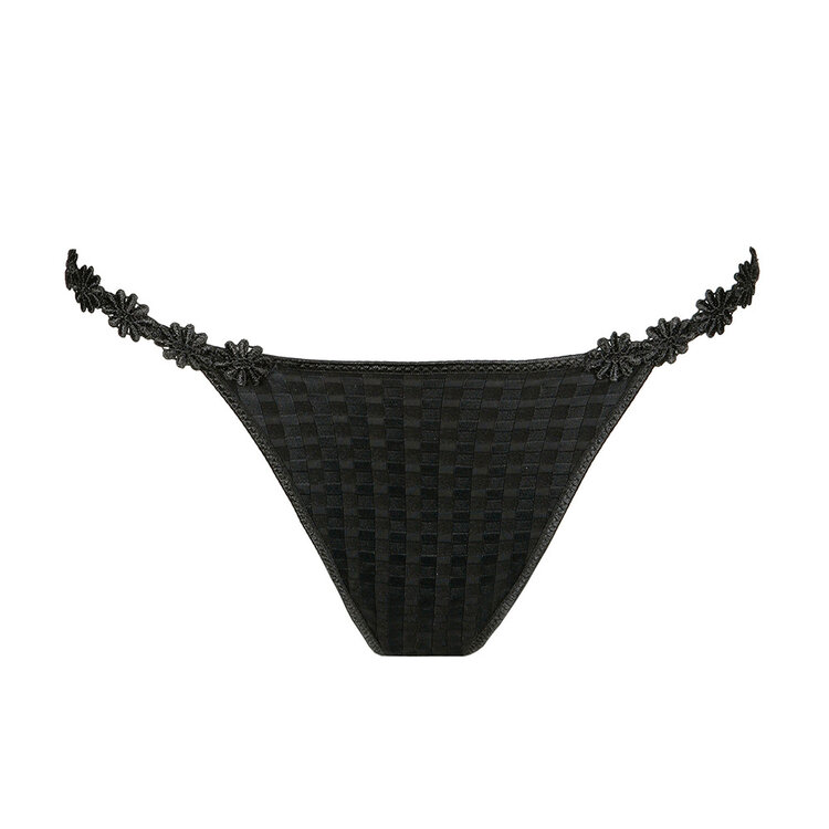 Marie Jo Avero Daisy Side Thong - Black (ZWA)