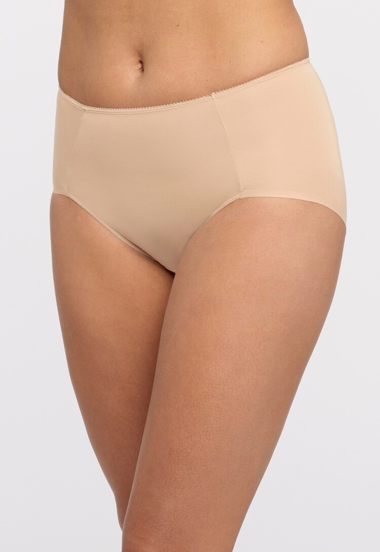 Montelle Nudies Full Modern Brief Panty - Sand