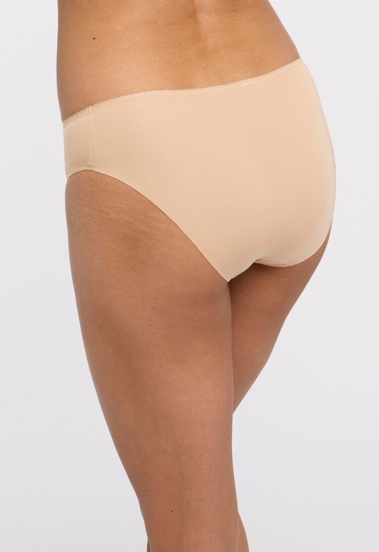 Montelle Nudies High-Cut Brief Panty - Sand