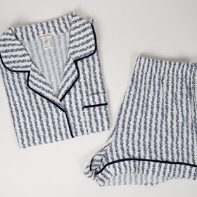 Aspen Dream Jolene S/S Short PJ Set - Coral Print