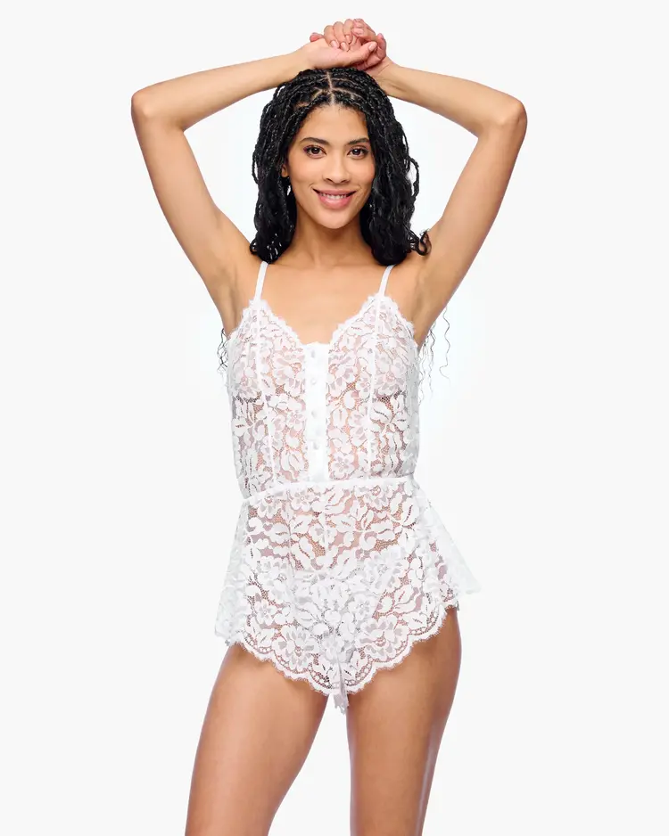 Cosabella Magnolia Romper - White