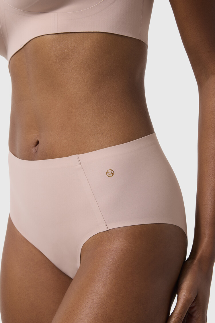 Evelyn & Bobbie Retro High-Rise Bikini Panty - Petal Drift