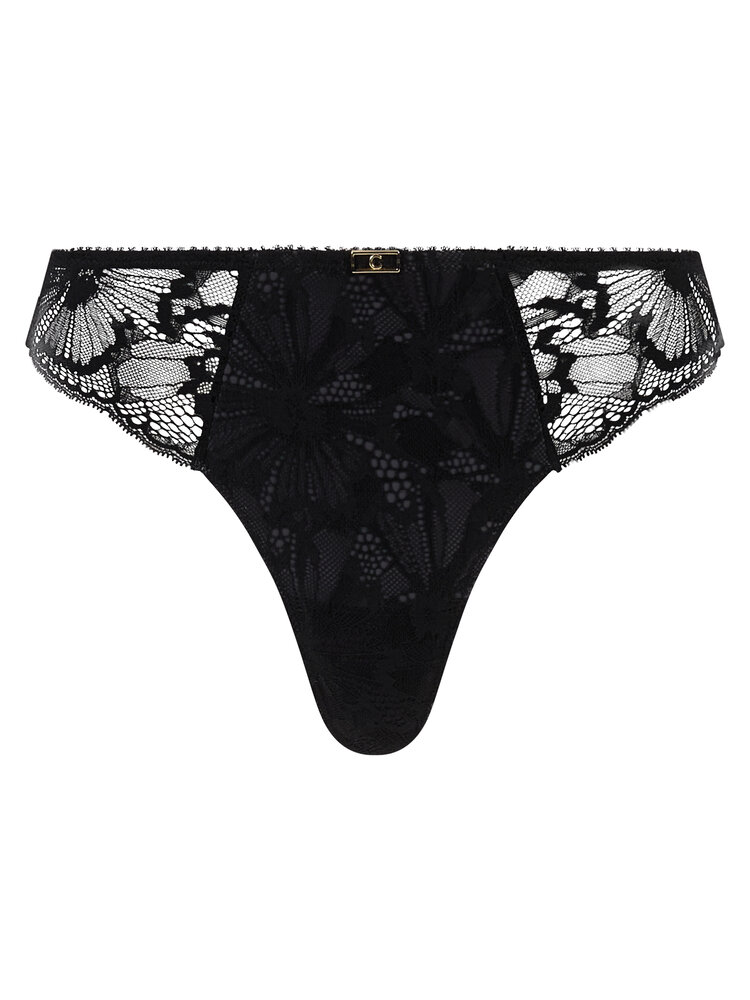 Chantelle Muse Lace Thong Panty - Black (011)