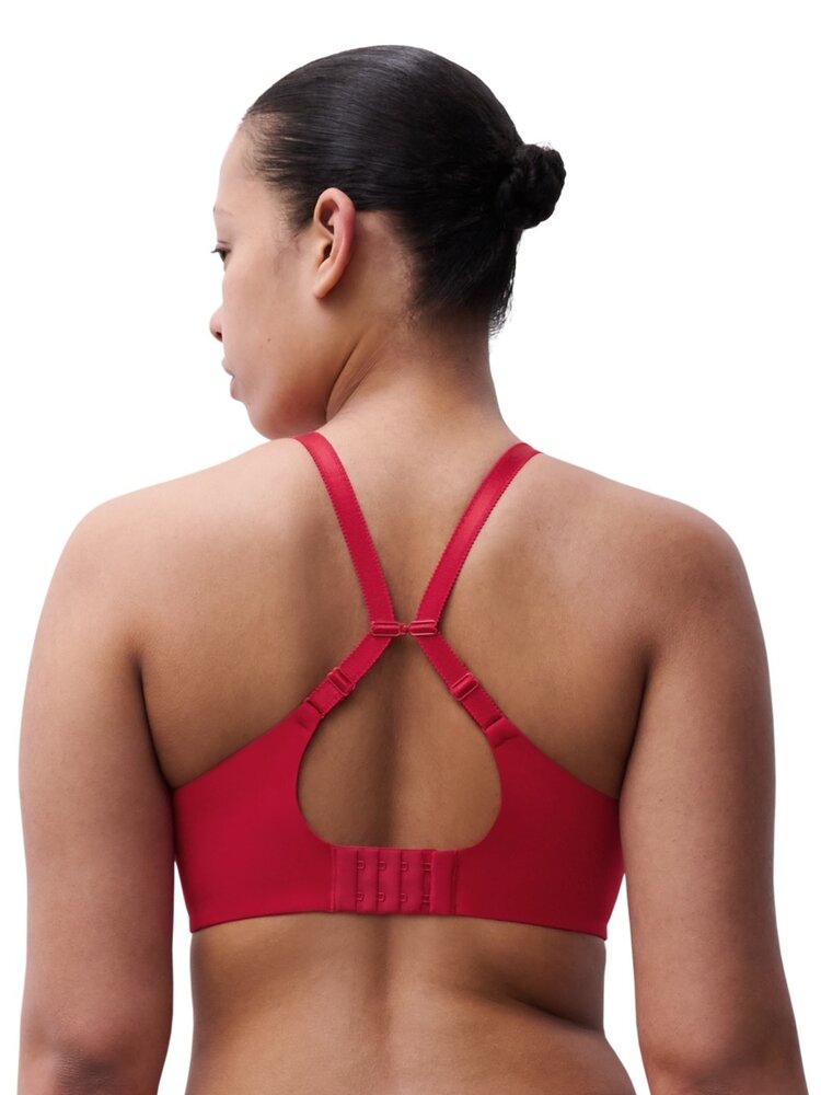 Chantelle Norah Chic Plunge T-Shirt Bra - Poppy Red (0YU)