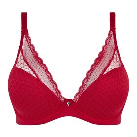 Chantelle Norah Chic Plunge T-Shirt Bra - Poppy Red (0YU)