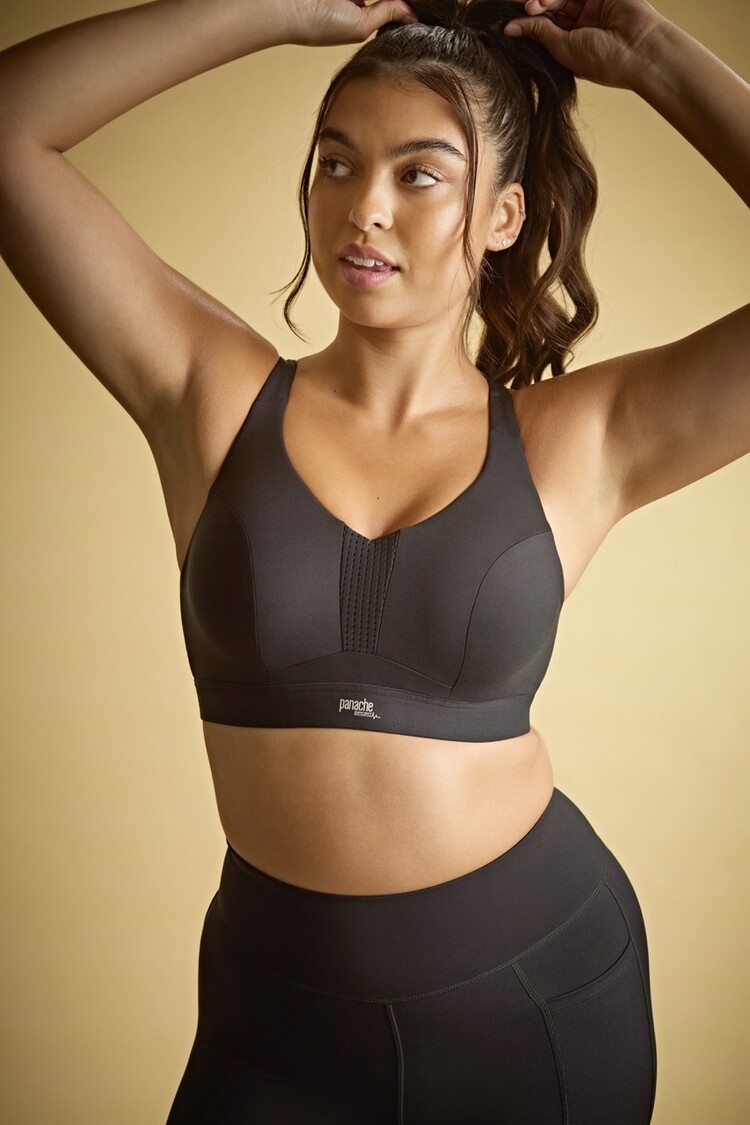 Panache Endurance Non-Padded Wired Sports Bra - Black