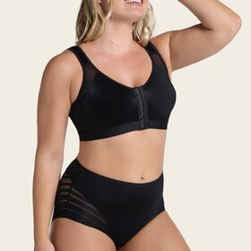 Leonisa Stripe Undectectable Shaper Panty - Black (700)