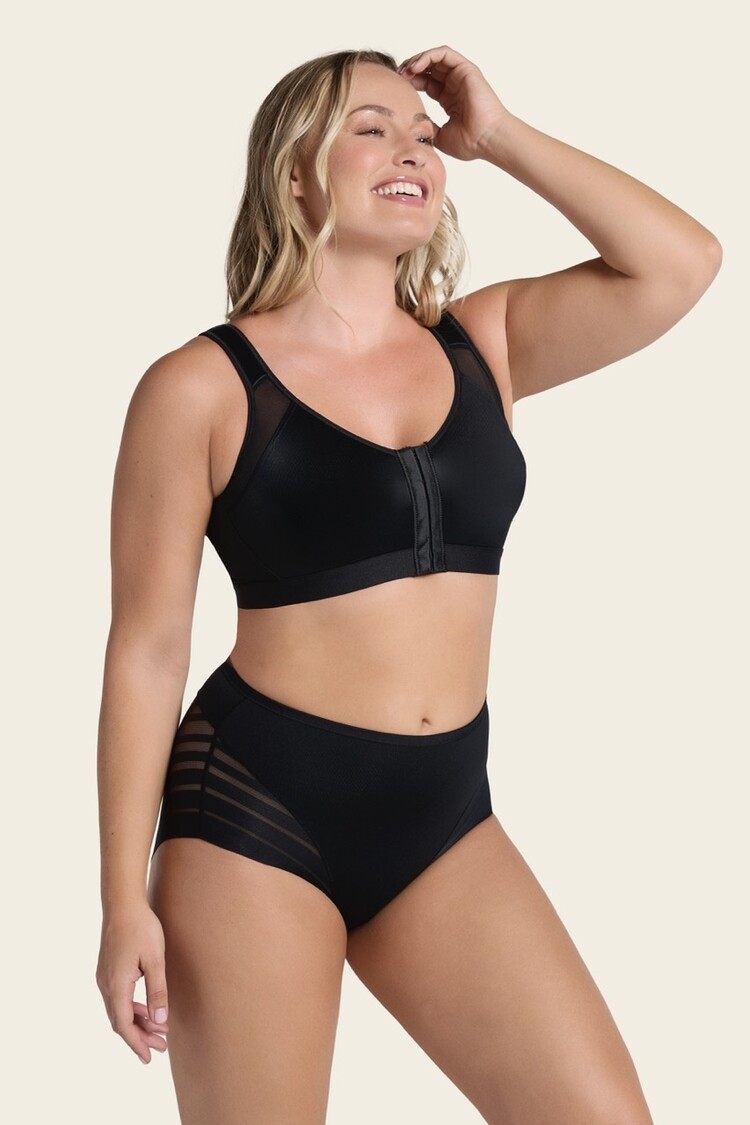 Leonisa Stripe Undectectable Shaper Panty - Black (700)