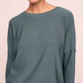Eberjey Softest Sweats Pullover - Stone Blue
