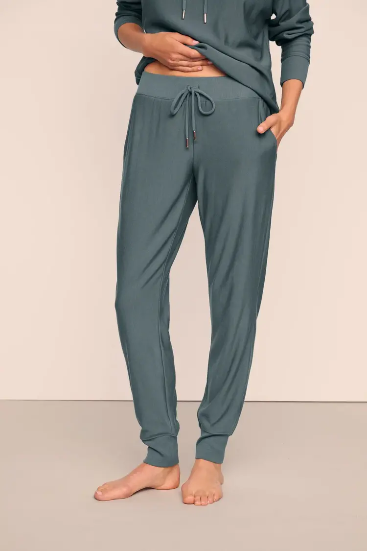 Eberjey Softest Sweats Jogger - Stone Blue