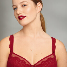 Rosa Faia Selma Full Cup Bra - Red
