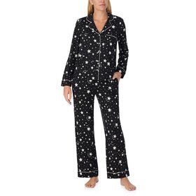 Kate Spade Brushed Jersey Button PJ Set - Night Stars