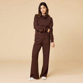Softies DreamTech Cowl-Neck Lounge Set - Espresso