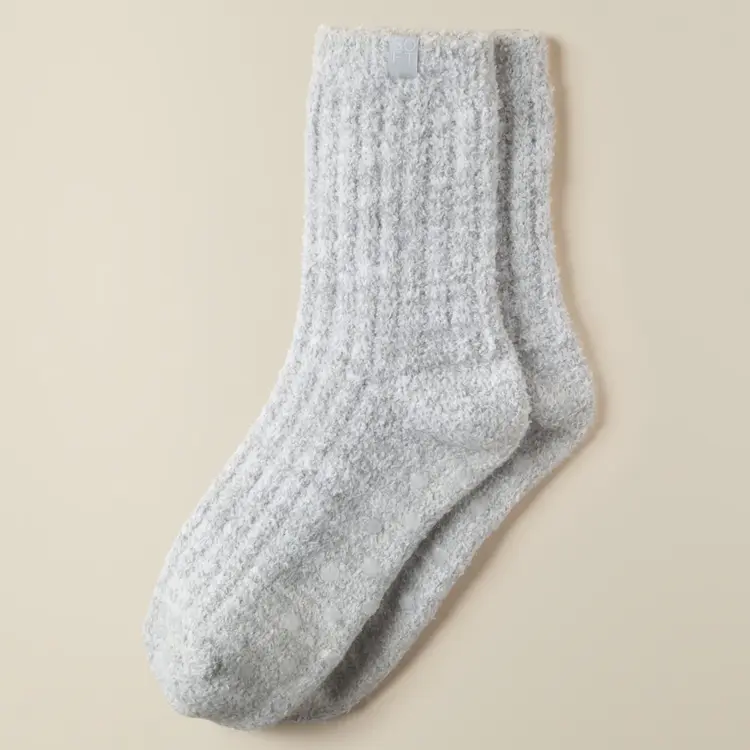 Softies Marshmallow Crew Socks - Heather Grey