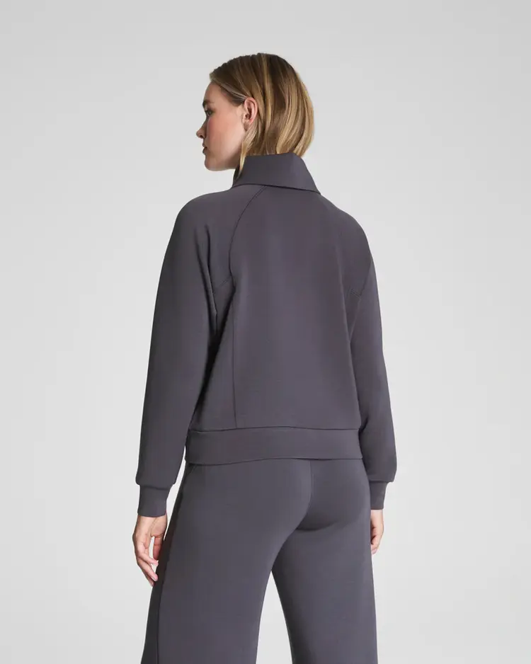 Spanx AirEssentials Half-Zip Sweatshirt - Storm