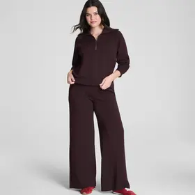 Spanx AirEssentials Wide Leg Pant - Truffle Brown
