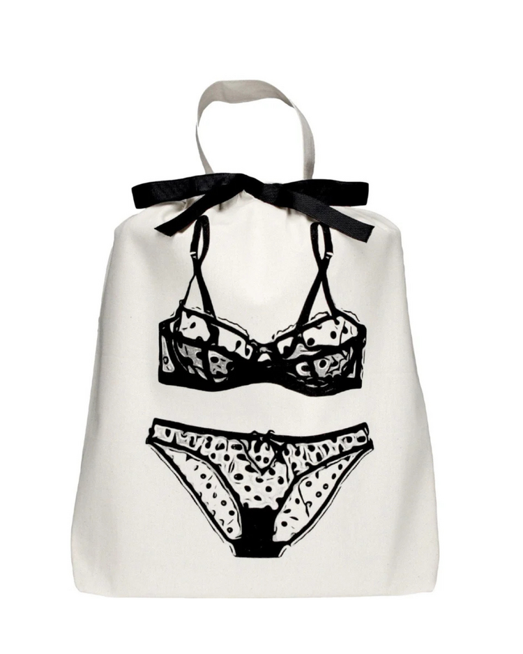 Bag-All Lingerie Travel Bag Polkadot Cream
