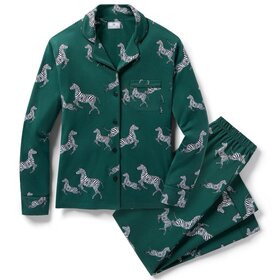Petite Plume Pima Long Pant Pajama Set - Zebre de Foret