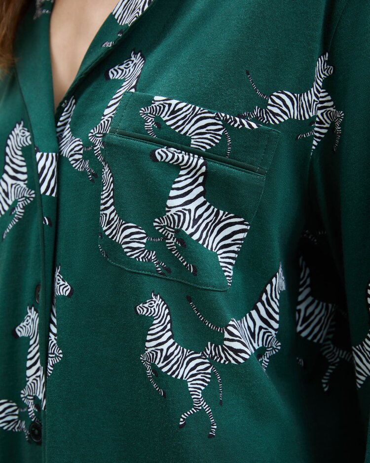 Petite Plume Pima Sleep Shirt - Zebre de Foret