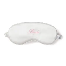 Petite Plume Mulberry Silk Sleep Mask - Bride