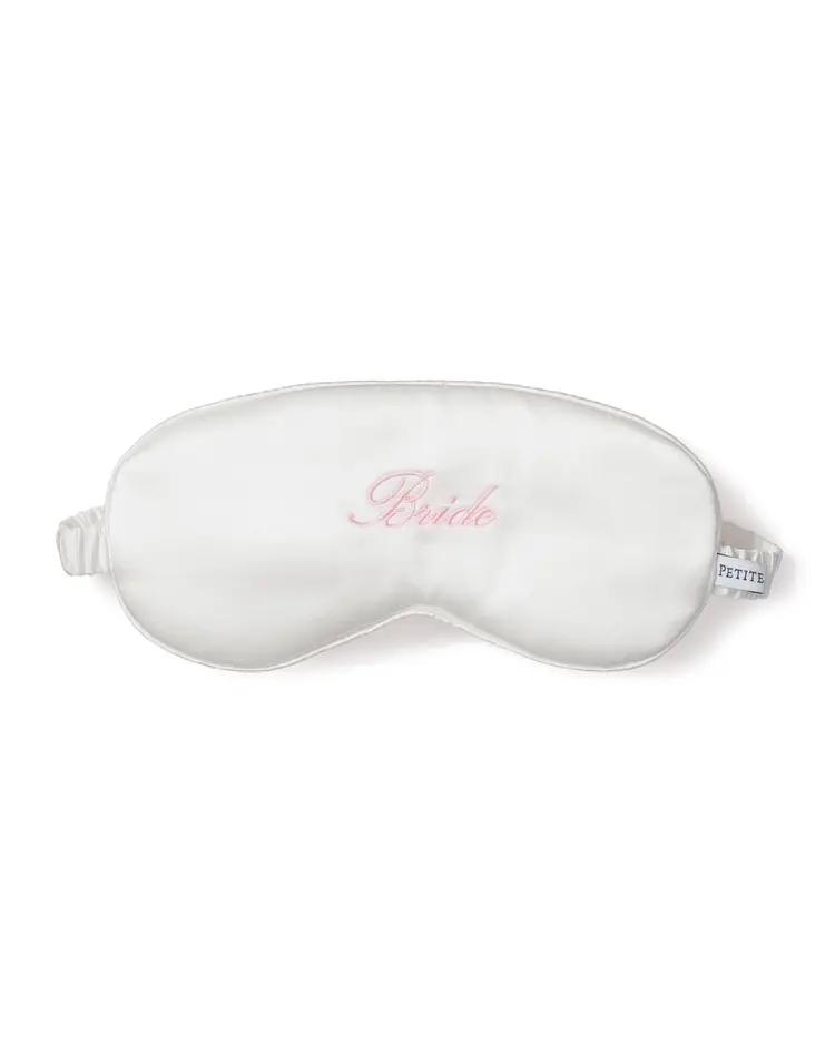 Petite Plume Mulberry Silk Sleep Mask - Bride