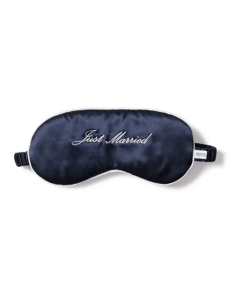 Petite Plume Mulberry Silk Sleep Mask - Just Married