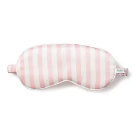 Petite Plume Sleep Mask Mulberry Silk - Pink Stripe