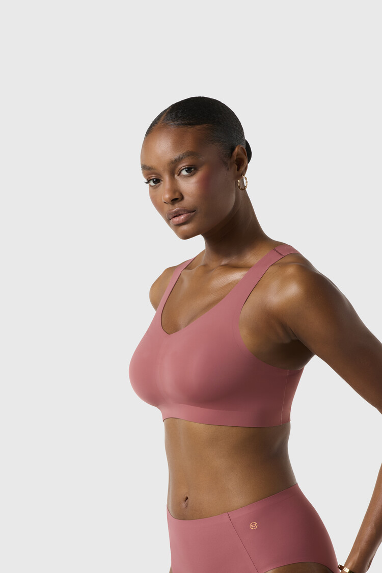 Evelyn & Bobbie Defy Bralette - Pink Canyon