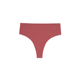 Evelyn & Bobbie High-Rise Thong Panty - Pink Canyon
