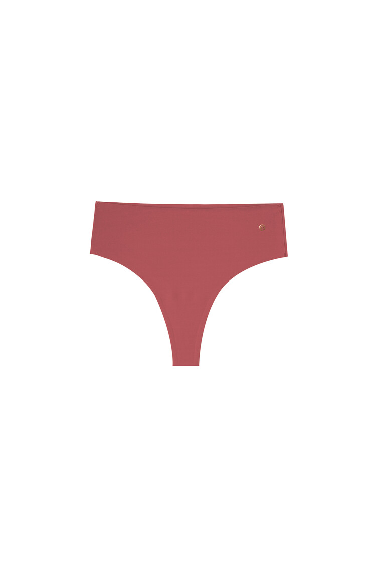 Evelyn & Bobbie High-Rise Thong Panty - Pink Canyon